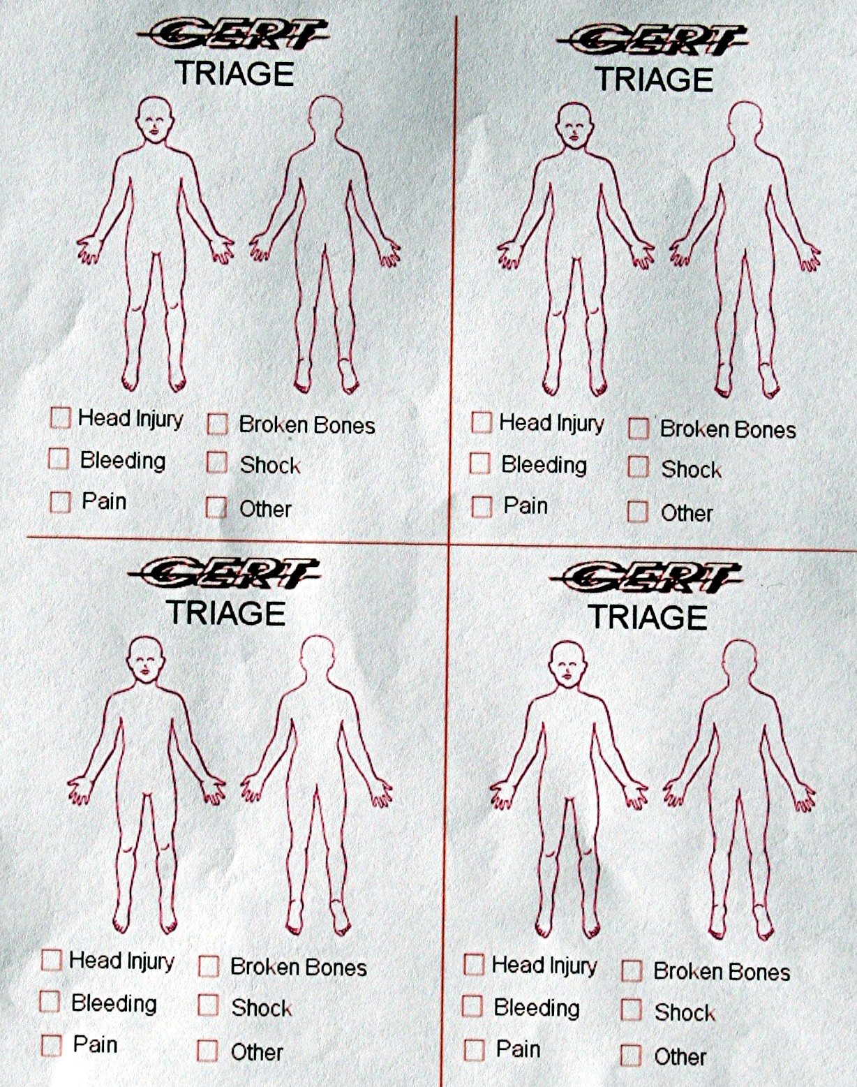 CERT Triage Chart